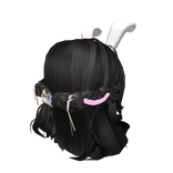 ✅ Easter Bunny Kawaii Black Hair