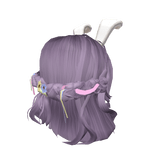 ✅ Easter Bunny Kawaii Purple Hair