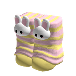 Easter Bunny Leg Warmers Pink Yellow