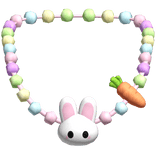 easter bunny necklace