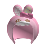 Easter kawaii hood w bunny ears and bow (pink)