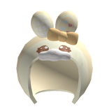 Easter kawaii hood w bunny ears and bow (yellow)