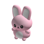easter pink bunny plushie (holdable)