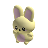 easter yellow bunny plushie (holdable)