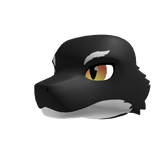 Eastern Dragon Head (Black White)