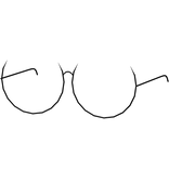 Eclipse Glasses [ Black ]