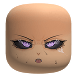 Egoistic Face With Purple Eyes