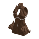 Elegant Adorned Brown Top