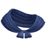 Elegant Bow Tied Shawl Blue
