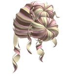 Elegant Curly Updo Twin Bun (Neapolitan)