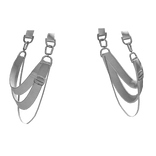 Elite Suspender Waist Straps White