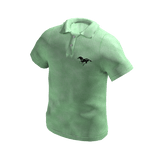 Embossed Stallion Polo Mint Green