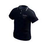 Embossed Stallion Polo w/ 2 Tone Collar in Navy