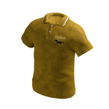 Embossed Stallion Polo w/ 2 Tone Collar in Yellow
