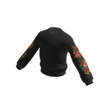 Embroidered sweatshirt : Black