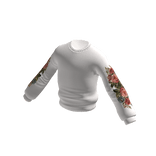 Embroidered sweatshirt : White