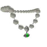 Emerald Gem Pearl Necklace