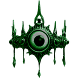 Emerald Green Angel Eye Crystal Goth Crown