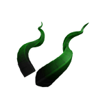 Emerald Green Elegant Spiral Horns