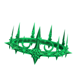 Emerald Green Stellar Hollow Crescent Crown