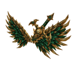 Emerald Requiem Wings Green Gold