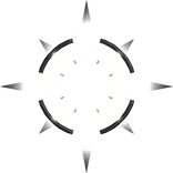 Emissive Black and White Glowing Neon Angel Halo