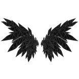 [Emissive] Black crystallized glowing wings