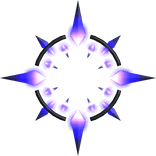 Emissive Blue and White Glowing Neon Angel Halo