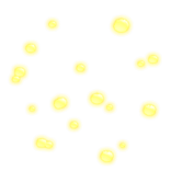 Emissive Floating Orange Pumpkins