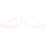 (EMISSIVE) glowing angel wings in pink ♡