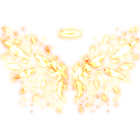 [EMISSIVE] Glowing Crystal Wings and Halo