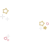 EMISSIVE GLOWING Cute Stars & Hearts Face Stickers