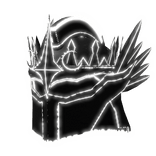Emissive Glowing Knight Helmet
