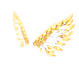  Emissive Golden Angel Wings