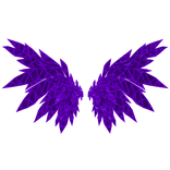 [Emissive] Purple crystallized glowing wings