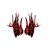 Emissive red iron branches
