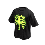 [Emissive] Ribcage Black Wash Oversized Shirt