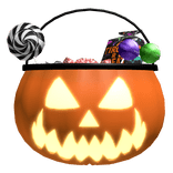 Emissive Scene Emo Halloween Candy Basket 