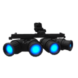 [Emissive] Tactical Glowing Blue Quad NVG