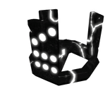 (EMISSIVE V2) Black/White Fractured Domino Crown 