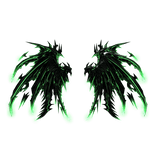 Emissive Wings Of Green Jadeborn