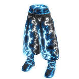 [EMISSIVE] Y2K Blue Hellfire Baggy Pants