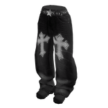 Emo Baggy Jeans Black