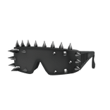 Emo Chrome Spiked Goth Sunglasses