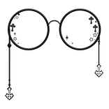 Emo Cross Glasses (Low)