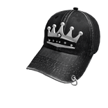 Emo Embroidered Denim Cap Y2K Vkei Grunge Pierce 