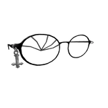 Emo Fractured Halo Glasses