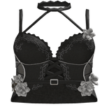 Emo Goth Lolita Corset Black