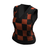 Emo Goth Punk Wednesday Checkered Vest