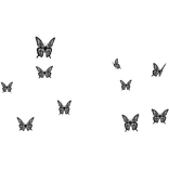 Emo Gothic Chrome Butterfly Aura